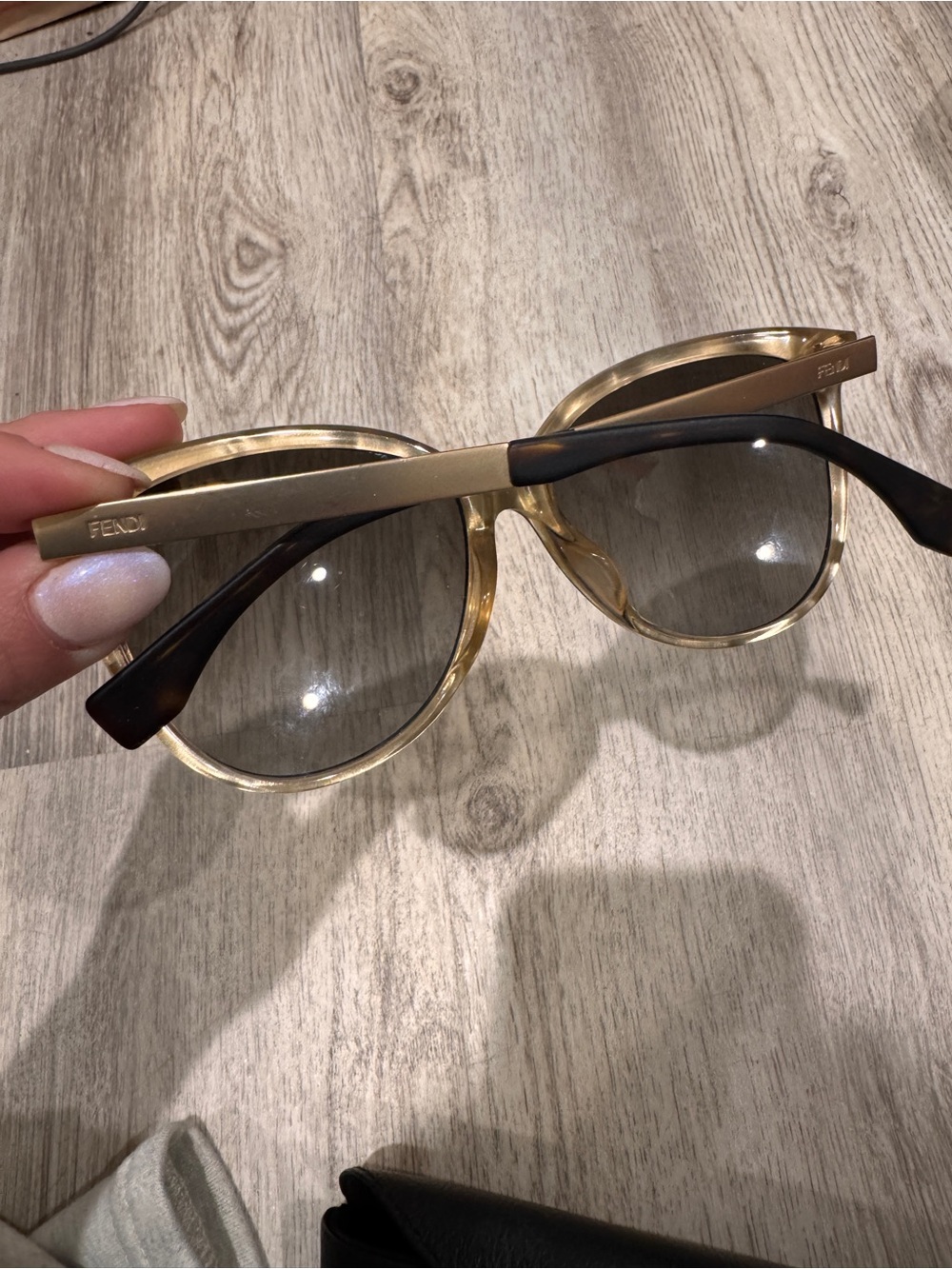 Fendi Oversized Sunglasses Tortoise Brown Gradient Lenses - Picture 3 of 4